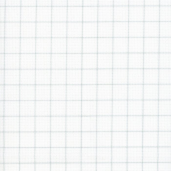 Easy Count Grid White Gray 14 Count Aida Cross Stitch Cloth by Zweigart