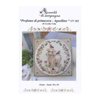 Scent of Spring - Little Lamb Cross Stitch Pattern by Serenità di Campagna