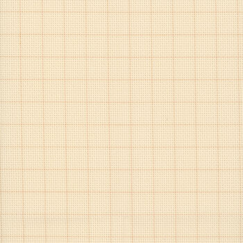 Easy Count Grid Cream Rust 14 Count Aida Cross Stitch Cloth by Zweigart