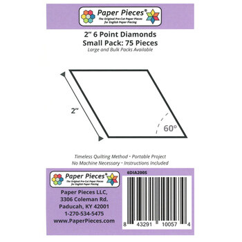 Paper Pieces 2" 6 Point Diamonds