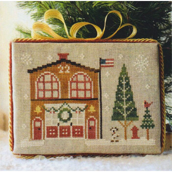 Hometown Holiday - Firehouse Cross Stitch Pattern by Little House Needleworks