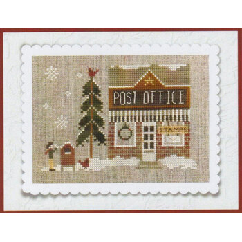 Hometown Holiday - Post Office Cross Stitch Pattern by Little House Needleworks