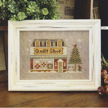 Hometown Holiday - Quilt Shop Cross Stitch Pattern by Little House Needleworks