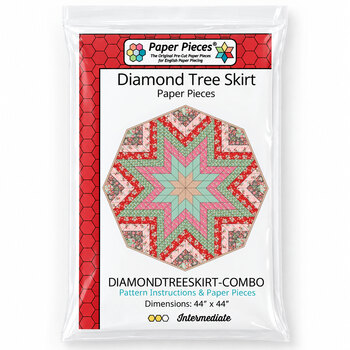 Diamond Tree Skirt Pattern and Paper Piece Pack