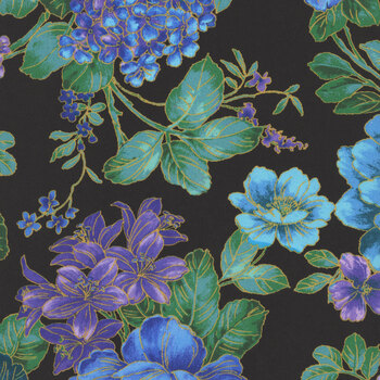 Opulent Bouquet WBX10570-BLUE-D By Michael Miller Fabrics