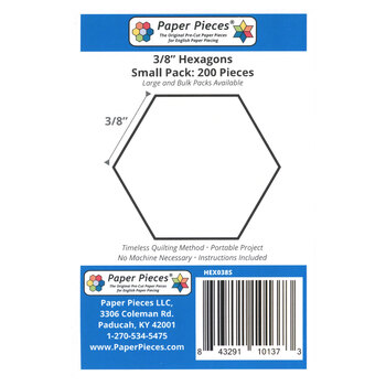 Paper Pieces 3/8" Hexagons