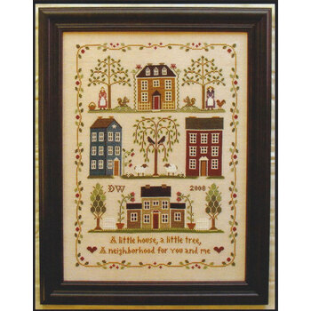 Little House Neighborhood Cross Stitch Pattern by Little House Needleworks