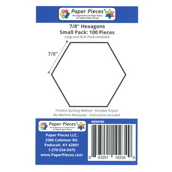 Paper Pieces 7/8" Hexagons