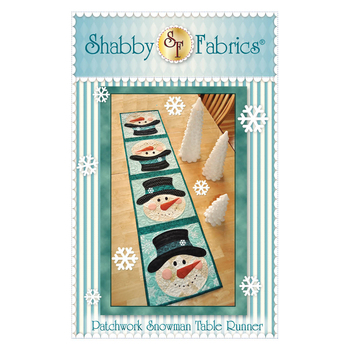 Patchwork Snowman Table Runner Pattern, Image