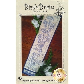 Yard of Snowmen Table Runner -  Machine Embroidery CD