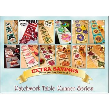 Patchwork Table Runner Series - Set of 12 Patterns, Image