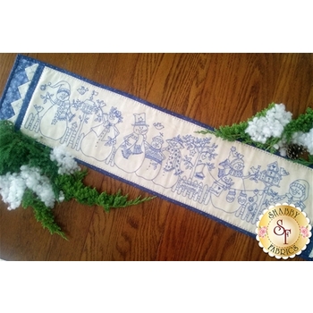 Yard of Snowmen Table Runner Pattern