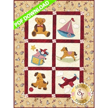 Vintage Toybox Pattern - PDF Download, Image