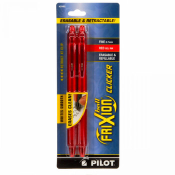 Frixion Clicker Pen 2 Pack - .7mm Red, Image