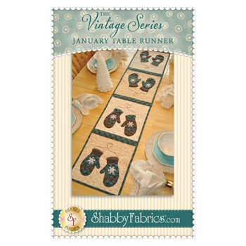 Vintage Series Table Runner - January Pattern, Image