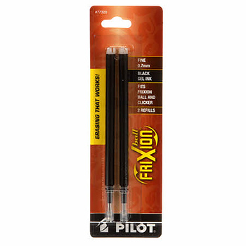 Frixion Clicker Pen Black Fine Point 0.7mm Refill - 2 Pack, Image