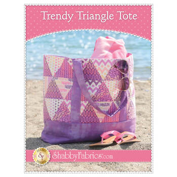 Trendy Triangle Tote Bag Pattern - PDF Download, Image