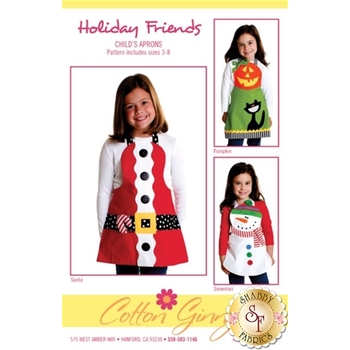 Holiday Friends Child's Aprons Pattern, Image