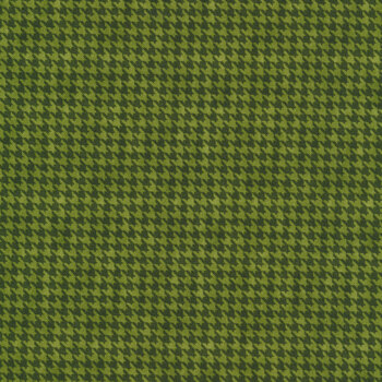 Houndstooth Basics 8624-66 Green by Henry Glass Fabrics, Image