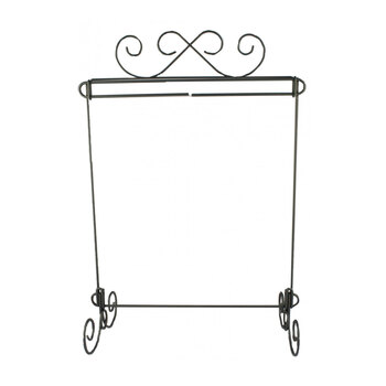 Craft Holder Scroll Single Stand - Charcoal - 12