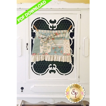 Cottage Style Crafter's Apron Pattern - PDF Download, Image