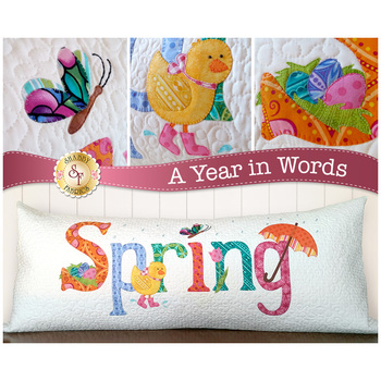  A Year in Words Pillows - Spring - April - Laser Cut Kit, Image