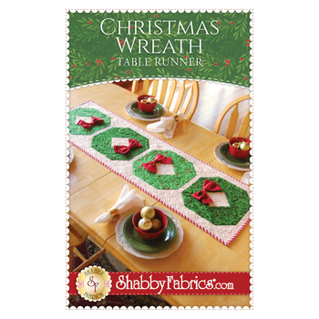 Christmas Wreath Table Runner Pattern, Image