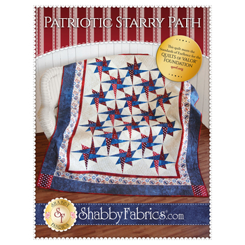 Patriotic Starry Path Quilt Pattern, Image