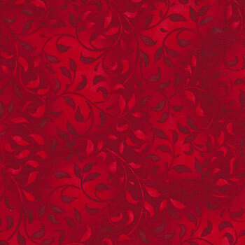 Essentials Climbing Vines 38717-333 Bright Red by Wilmington Prints, Image