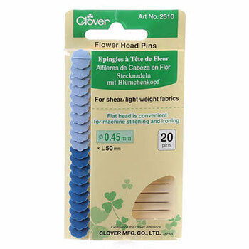 Clover Flower Head Fine Pins - 20ct, Image