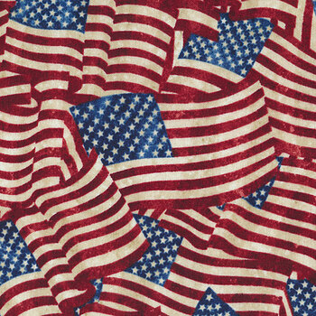 Stonehenge Stars & Stripes 7 20158-49 by Deborah Edwards for Northcott Fabrics, Image