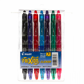 Frixion Clicker Pen Assortment - .7mm 7pk, Image