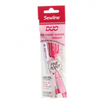 Sewline Duo Fine Fabric Marker + Eraser, Image