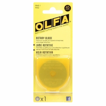 Olfa 45mm Rotary Blades - 1ct, Image