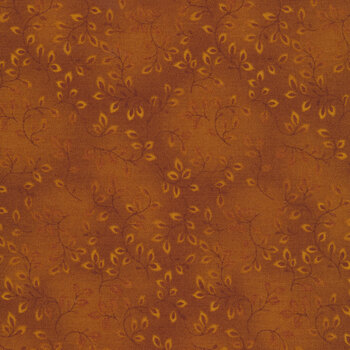 Folio Basics 7755-35 Ochre Vines by Henry Glass Fabrics, Image