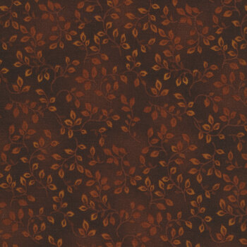 Folio Basics 7755-38 Brown Vines by Henry Glass Fabrics, Image