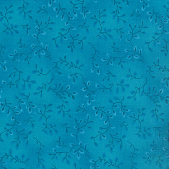 Folio Basics 7755-71 Cerulean Blue Vines by Henry Glass Fabrics, Image