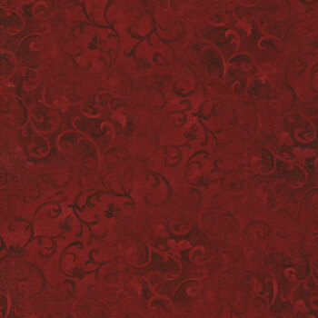 Essentials Scroll 89025-339 Dark Red by Wilmington Prints, Image