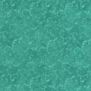 Essentials Filigree 42324-447 Teal by Wilmington Prints, Image