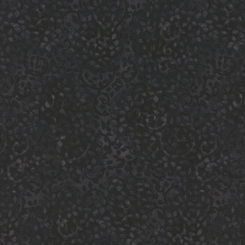 Essentials Leafy Scroll 26035-999 Black by Wilmington Prints, Image