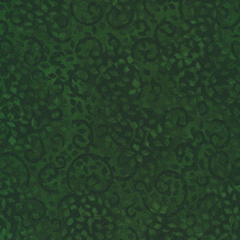 Essentials Leafy Scroll 26035-797 Med Dark Green by Wilmington Prints, Image