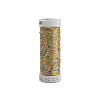 Sulky Original Metallic Thread - #7020 Gold/Turquoise/Pink - 110yd, Image