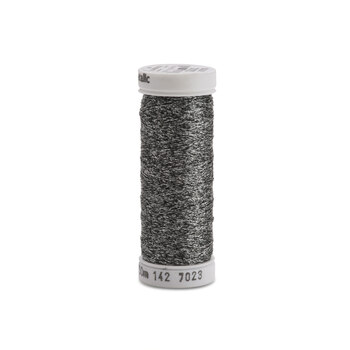 Sulky Original Metallic Thread - #7023 Black/Silver - 165yd, Image