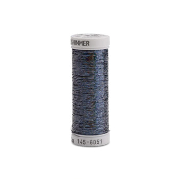 Sulky Holoshimmer Metallic Thread #6051 Arctic Black - 250yd, Image