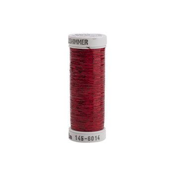 Sulky Holoshimmer Metallic Thread #6014 Christmas Red - 250yd, Image