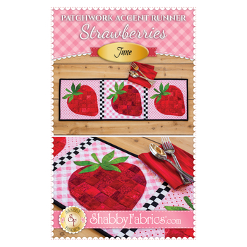 Patchwork Accent Runner - Strawberries - June Pattern, Image