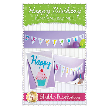 Happy Birthday Pennant Banner Pattern, Image