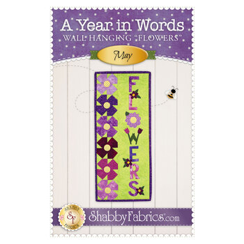 A Year in Words Wall Hangings - Flowers - May - Pattern, Image