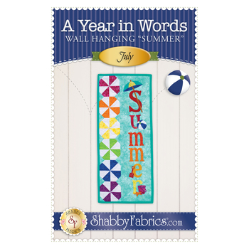 A Year in Words Wall Hangings - Summer - July - Pattern, Image