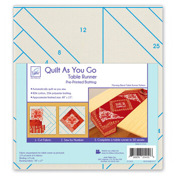 Quilt As You Go Pre-Printed Batting - Table Runner - Morning Blend, Image